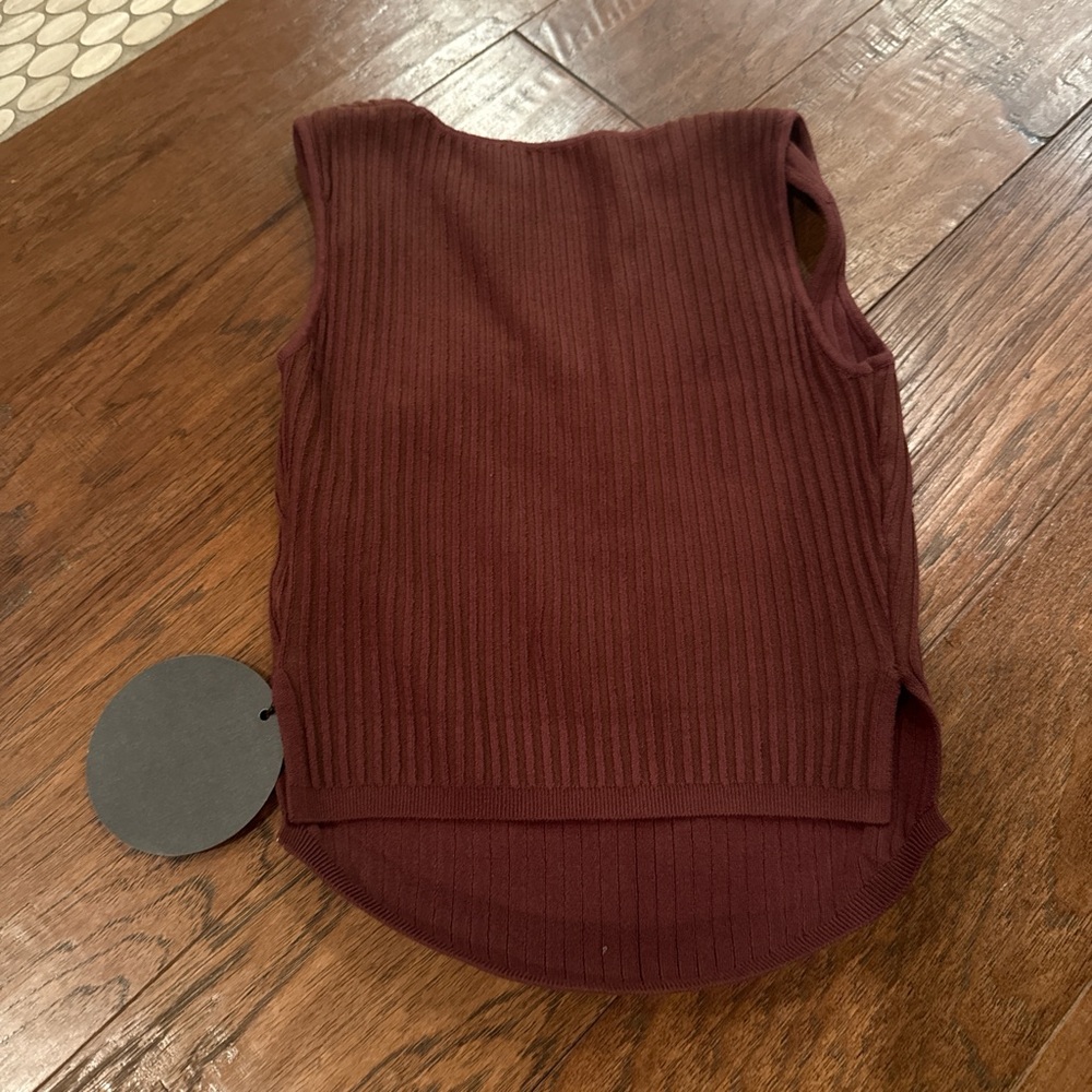 Amazon Ribbed Chocolate Skirt Set - Picture 4 of 5